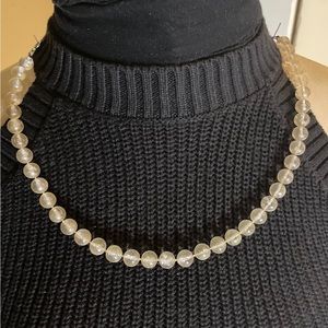 Vintage Clear Lucite Necklace